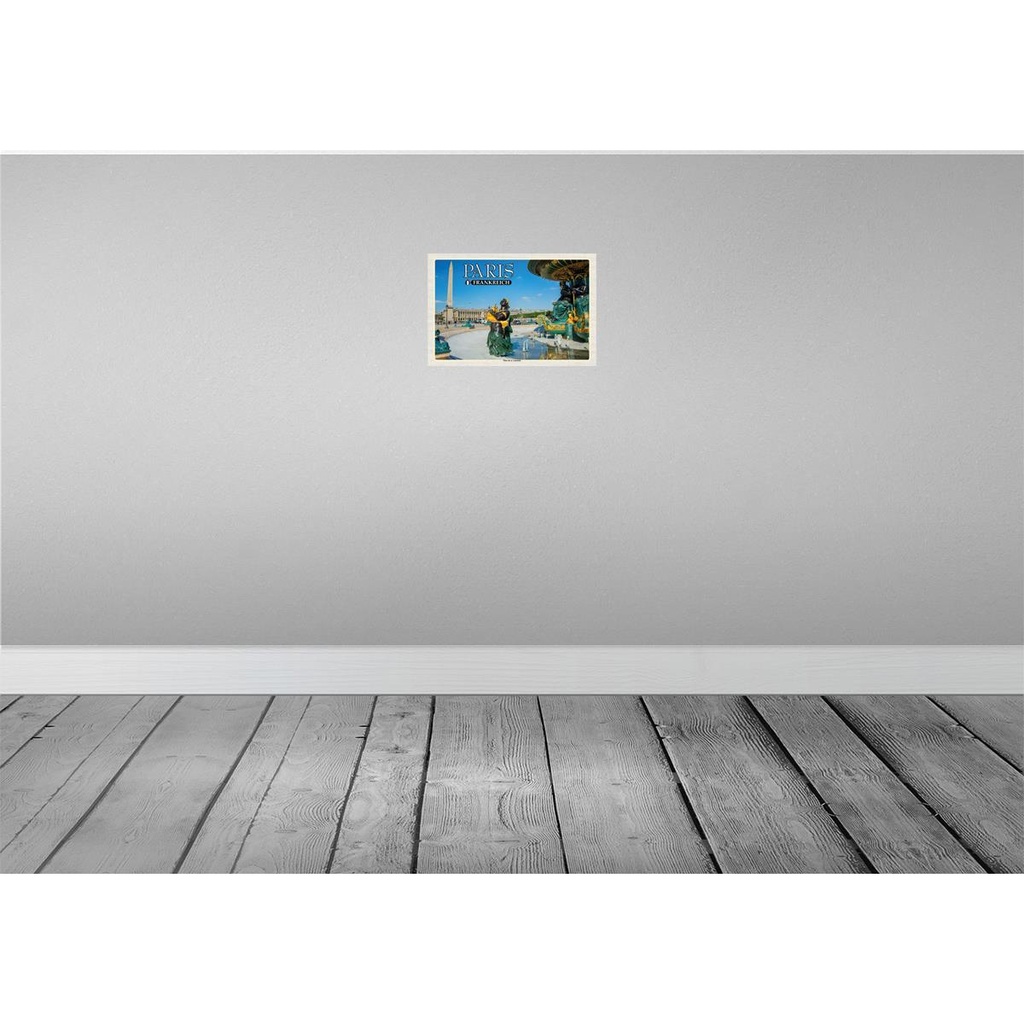 [LA-135194] Blechschild 20x30 cm Paris Frankreich Place de la Concorde Abenteuer Reisen Urlaub Bild 2