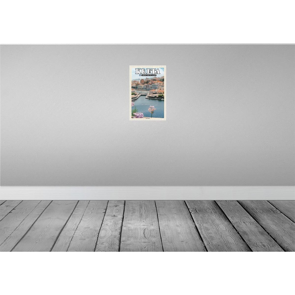 [LA-135216-H] Holzschild 30x20 cm Kreta Griechenland Agios Nilolaos Bildmotiv Reisemotiv Europa Bild 2
