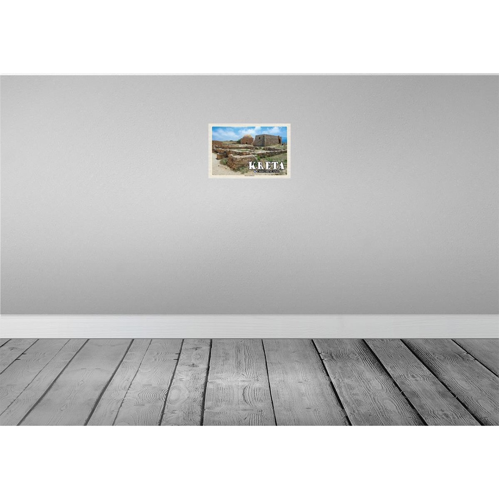 [LA-135218-H] Holzschild 20x30 cm Kreta Griechenland Fortezza von Rethymno Bildmotiv Reisemotiv Europa Bild 2