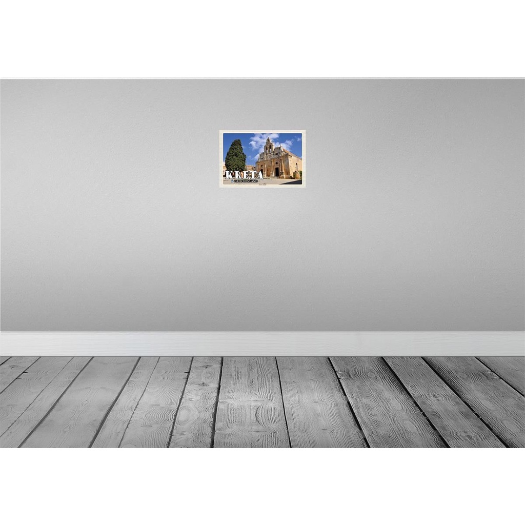 [LA-135219] Blechschild 20x30 cm Kreta Griechenland Kloster Arkadi Bildmotiv Reisemotiv Abenteuer Reisen Urlaub Bild 2