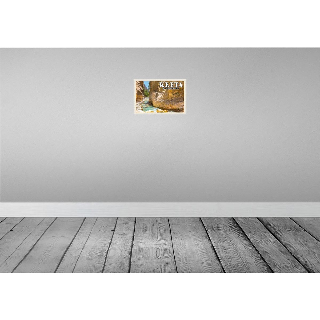 [LA-135224] Blechschild 20x30 cm Kreta Griechenland Schlucht von Samaria Bildmotiv Reisemotiv Abenteuer Reisen Urlaub Bild 2