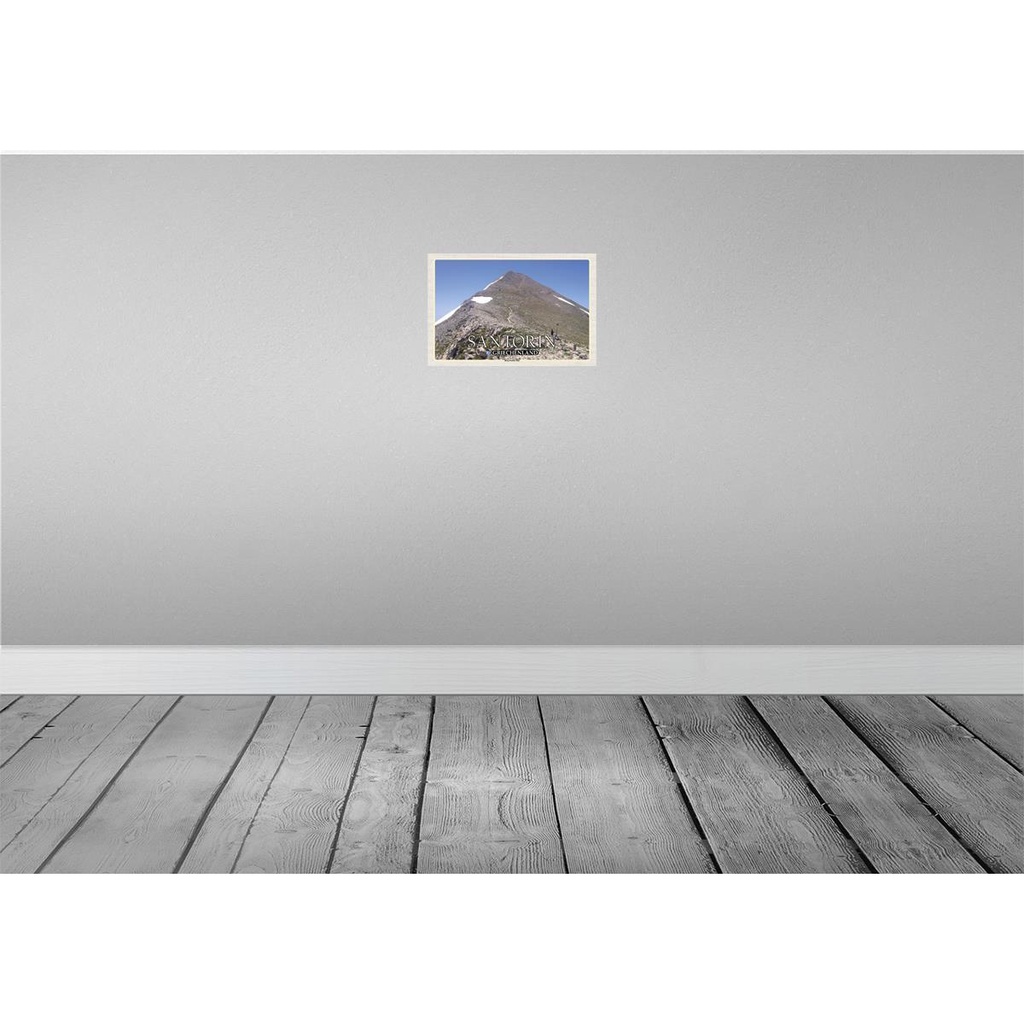 [LA-135249] Blechschild 20x30 cm Santorin Griechenland Berg Profitis Ilias Bildmotiv Reisemotiv Abenteuer Reisen Urlaub Bild 2