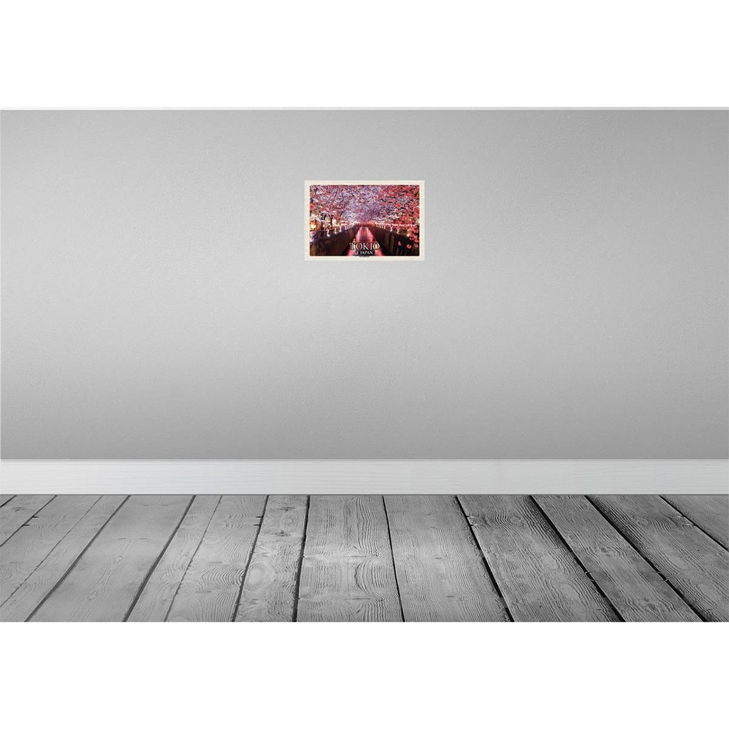 [LA-135263] Blechschild 20x30 cm Tokio Japan Kirschblütenfest Bäume Fluss Bildmotiv Reisemotiv Abenteuer Reisen Urlaub Bild 2