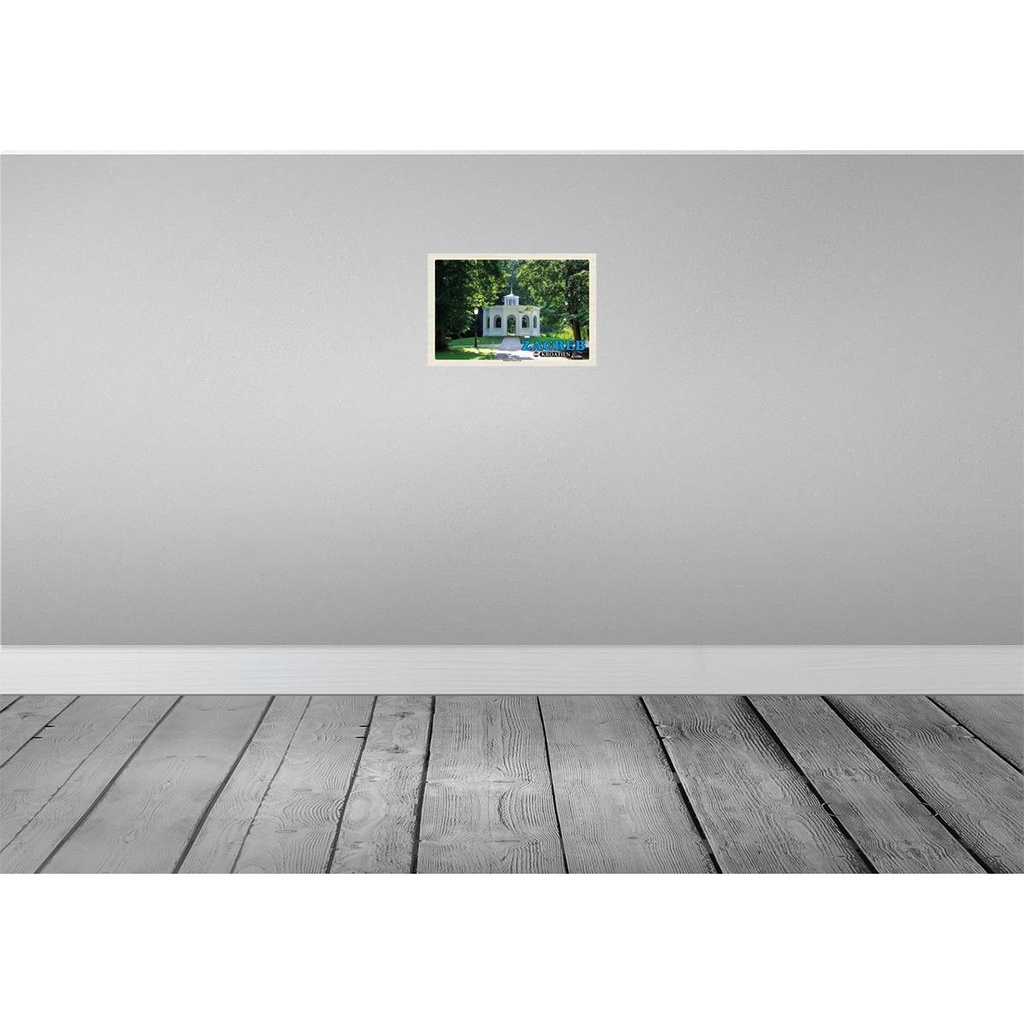 [LA-135274-H] Holzschild 20x30 cm Zagreb Kroatien Maksimir Park & Zoo Bildmotiv Reisemotiv Europa Bild 2