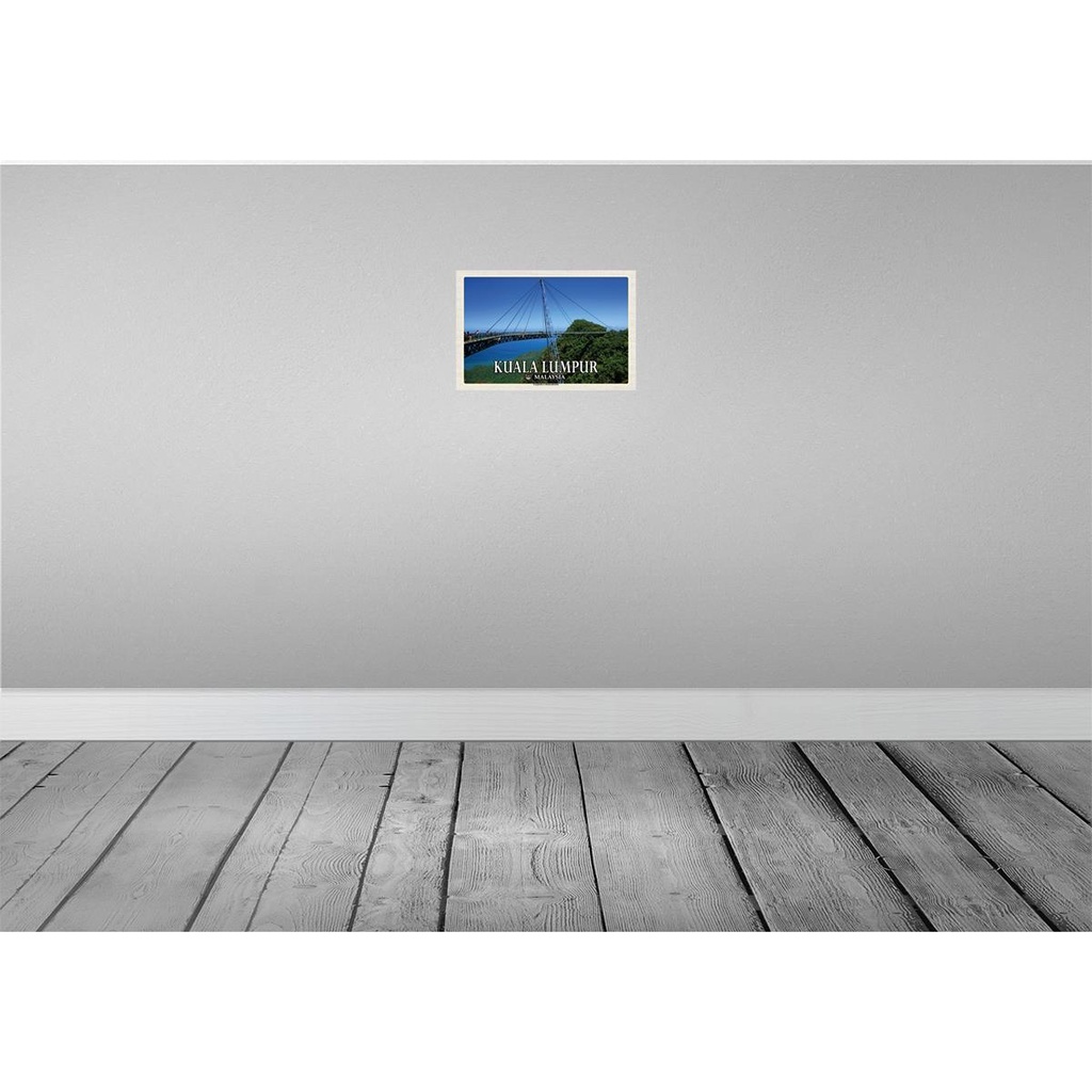 [LA-135280-H] Holzschild 20x30 cm Kuala Lumpur Malaysia Langindkavi Bildmotiv Reisemotiv Abenteuer Reisen Bild 2