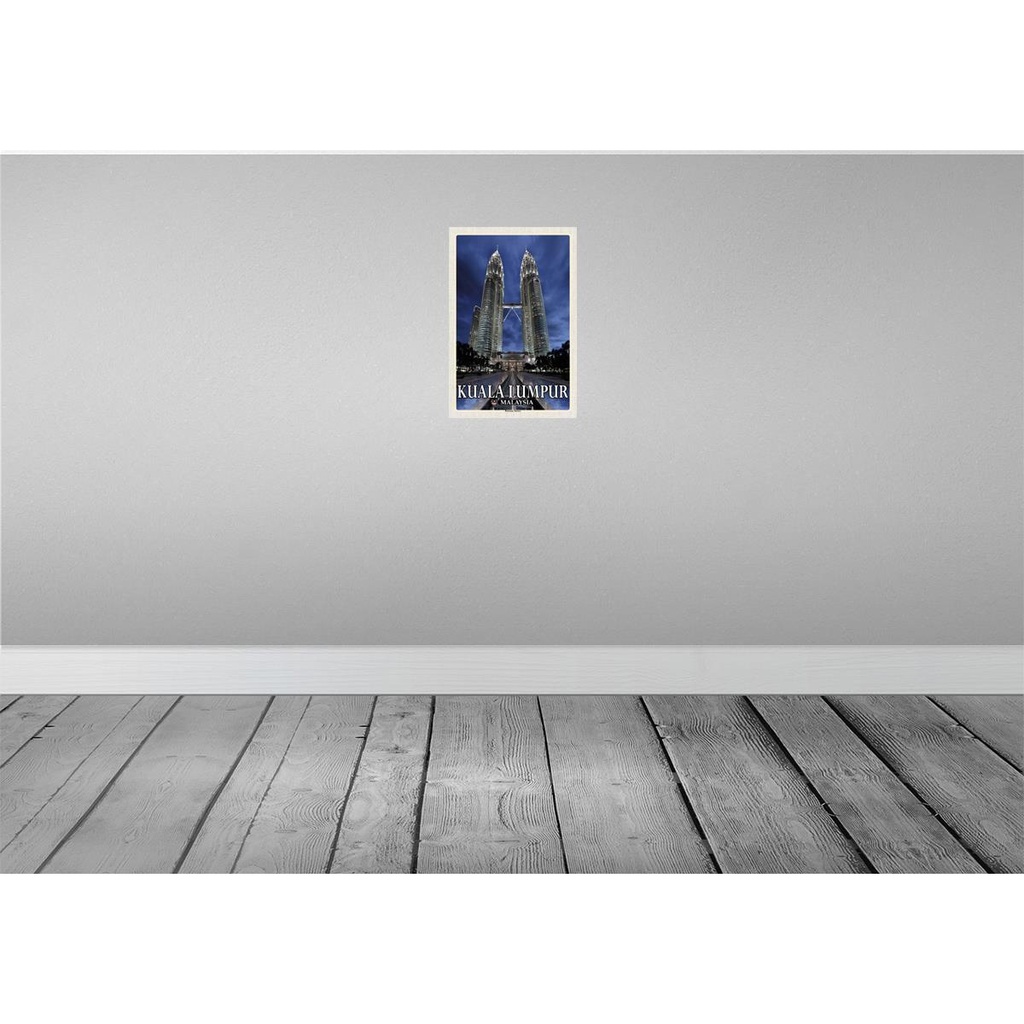 [LA-135283] Blechschild 30x20 cm Kuala Lumpur Malaysia Petronas Bildmotiv Reisemotiv Abenteuer Reisen Urlaub Bild 2