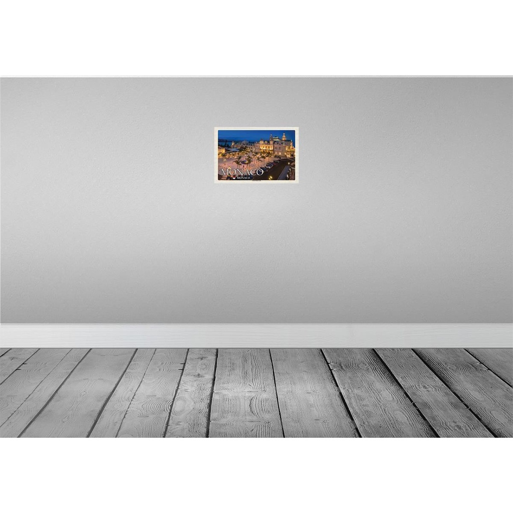 [LA-135287-H] Holzschild 20x30 cm Monaco Casino Monte-Carlo Bildmotiv Reisemotiv Europa Bild 2