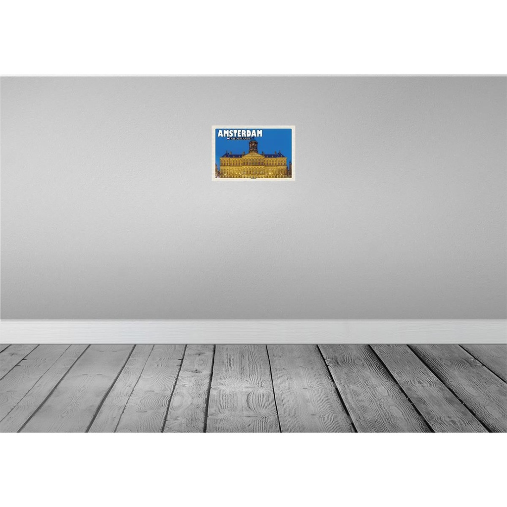 [LA-135292] Blechschild 20x30 cm Amsterdam Niederlande Königspalast Bildmotiv Reisemotiv Abenteuer Reisen Urlaub Bild 2
