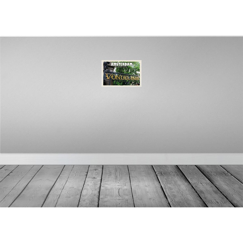 [LA-135297] Blechschild 20x30 cm Amsterdam Niederlande Vondelpark Bildmotiv Reisemotiv Abenteuer Reisen Urlaub Bild 2