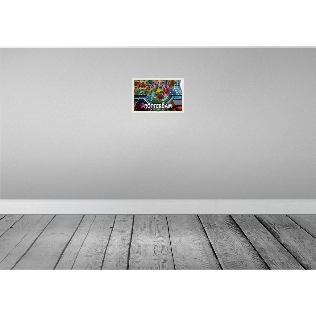 [LA-135304] Blechschild 20x30 cm Rotterdam Niederlande Markthalle Bildmotiv Reisemotiv Abenteuer Reisen Urlaub Bild 2