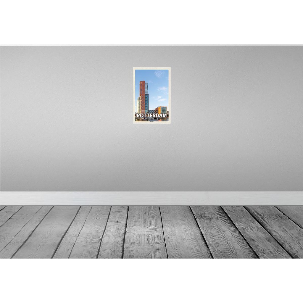 [LA-135305] Blechschild 30x20 cm Rotterdam Niederlande Montevideo Bildmotiv Reisemotiv Abenteuer Reisen Urlaub Bild 2