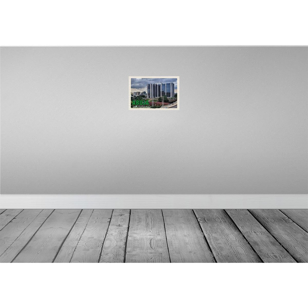 [LA-135311] Blechschild 20x30 cm Abuja Nigeria Zentralbank Bildmotiv Reisemotiv Abenteuer Reisen Urlaub Bild 2