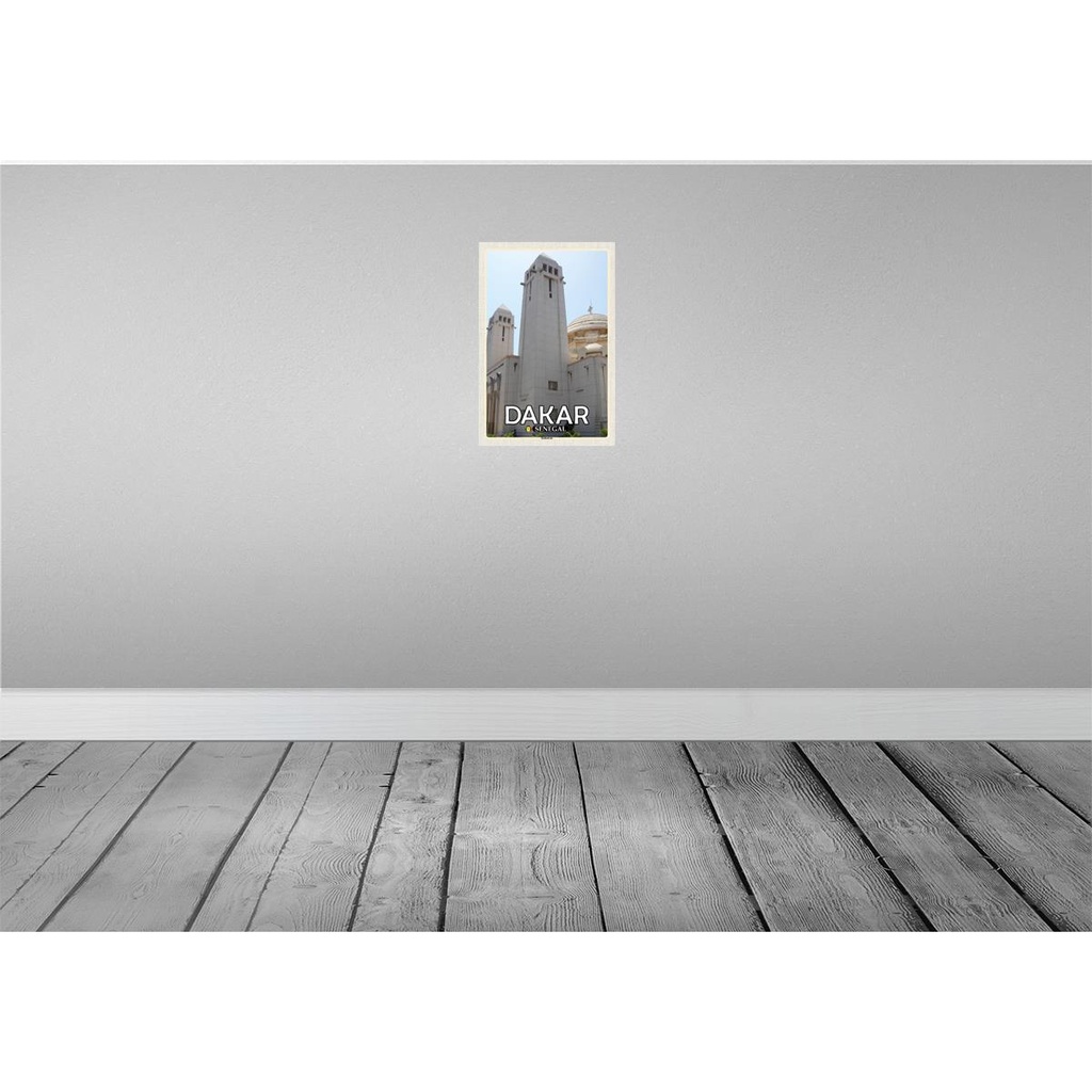 [LA-135321] Blechschild 30x20 cm Dakar Senegal Kathedrale Bildmotiv Reisemotiv Abenteuer Reisen Urlaub Bild 2
