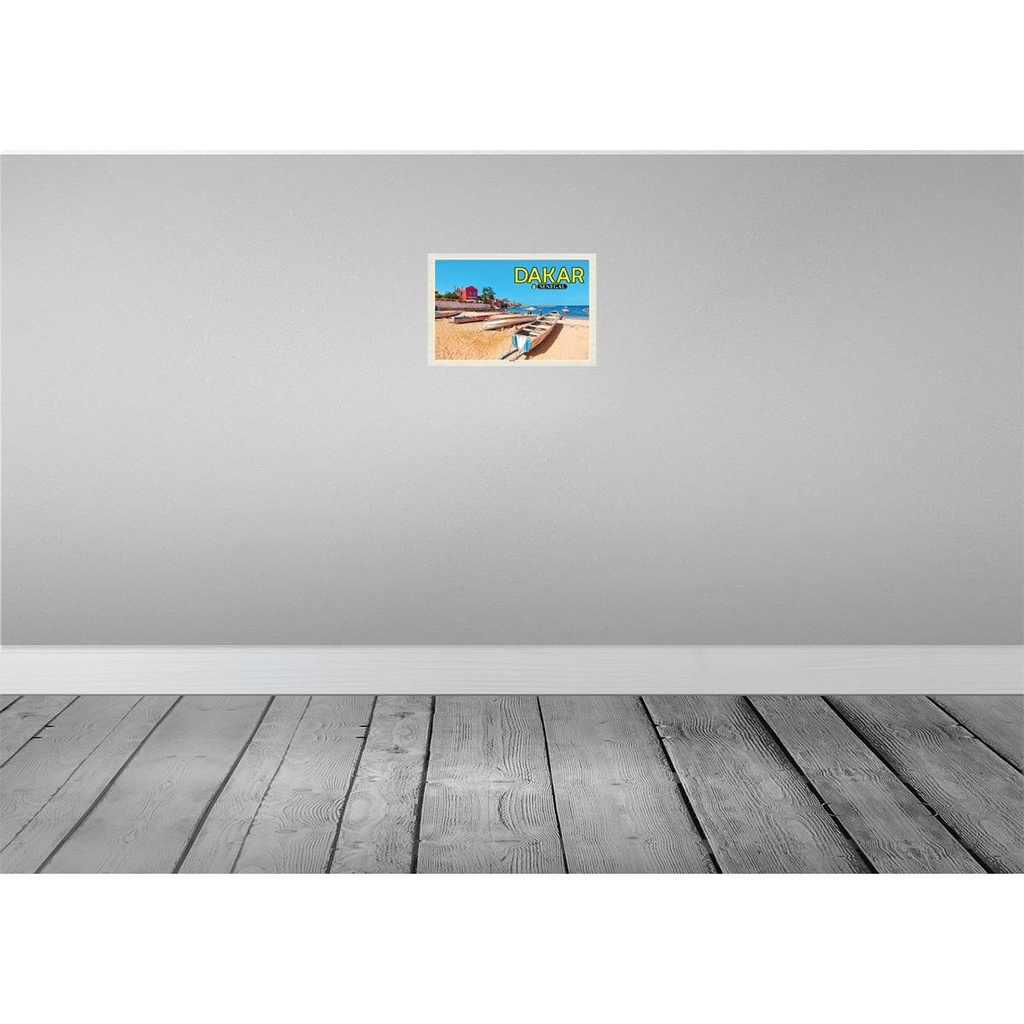 [LA-135322] Blechschild 20x30 cm Dakar Senegal Strand Meer Bildmotiv Reisemotiv Abenteuer Reisen Urlaub Bild 2