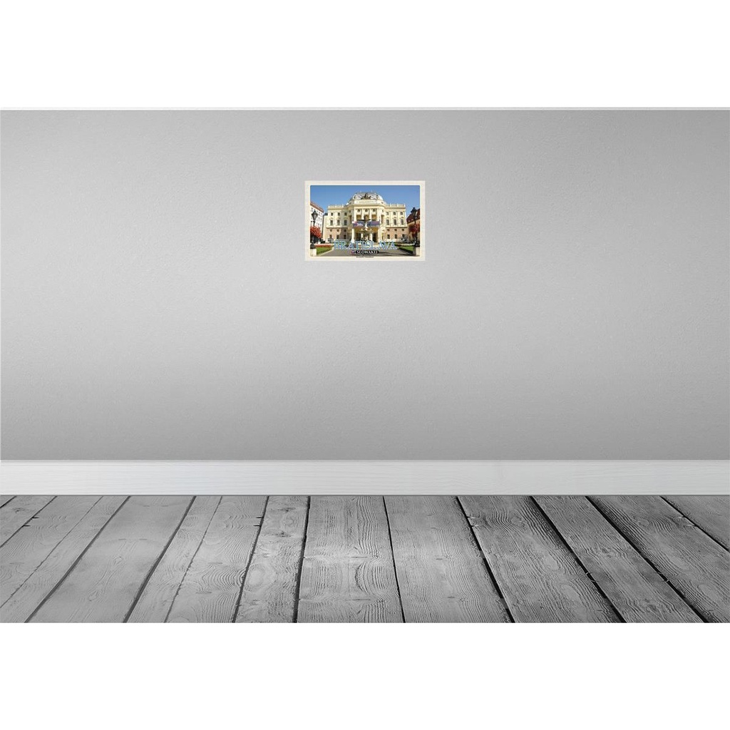 [LA-135334] Blechschild 20x30 cm Bratislava Slowakei Slowakisches Theater Bildmotiv Reisemotiv Abenteuer Reisen Urlaub Bild 2