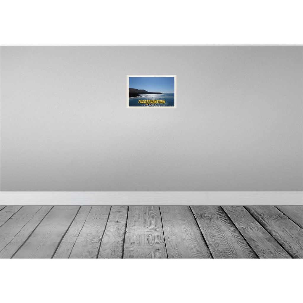 [LA-135346-H] Holzschild 20x30 cm Fuerteventura Spanien Playa de los Muertos Bildmotiv Reisemotiv Europa Bild 2