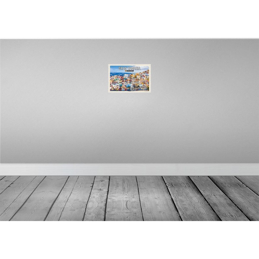 [LA-135359-H] Holzschild 20x30 cm Gran Canaria Spanein Las Palmas Stadt Bildmotiv Reisemotiv Europa Bild 2