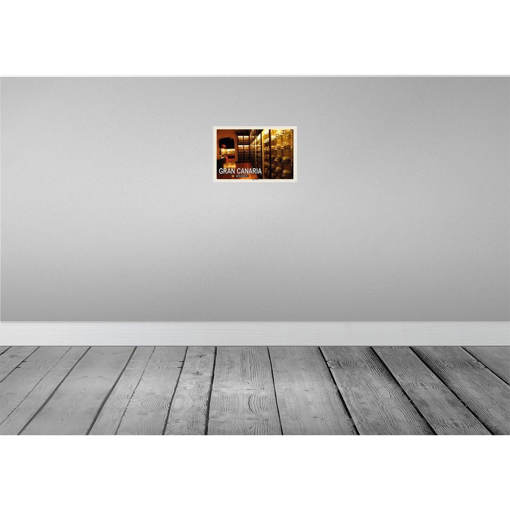 [LA-135360-H] Holzschild 20x30 cm Gran Canaria Spanien Museo Canario Museum Bildmotiv Reisemotiv Europa Bild 2