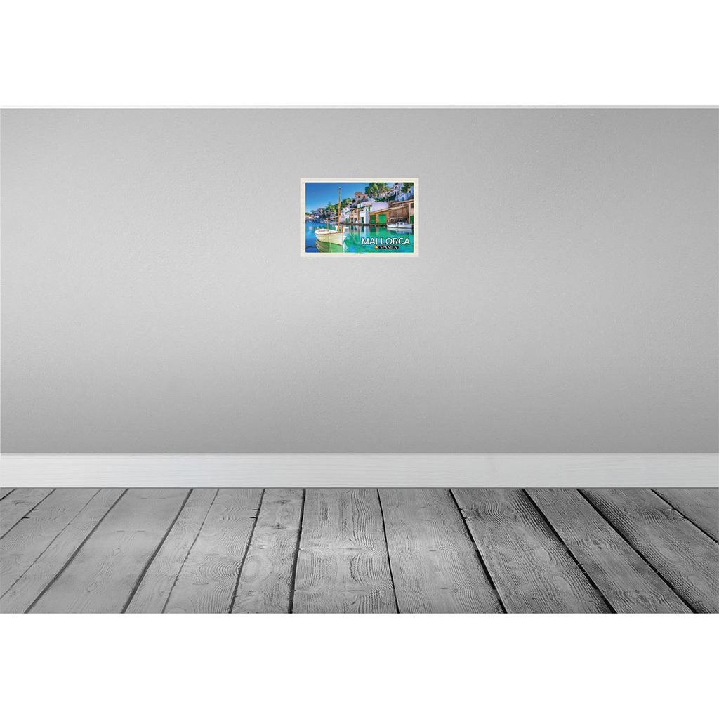 [LA-135379] Blechschild 20x30 cm Mallorca Spanien Urlaub Cala Figuera Ort Bucht Bildmotiv Reisemotiv Abenteuer Reisen Bild 2