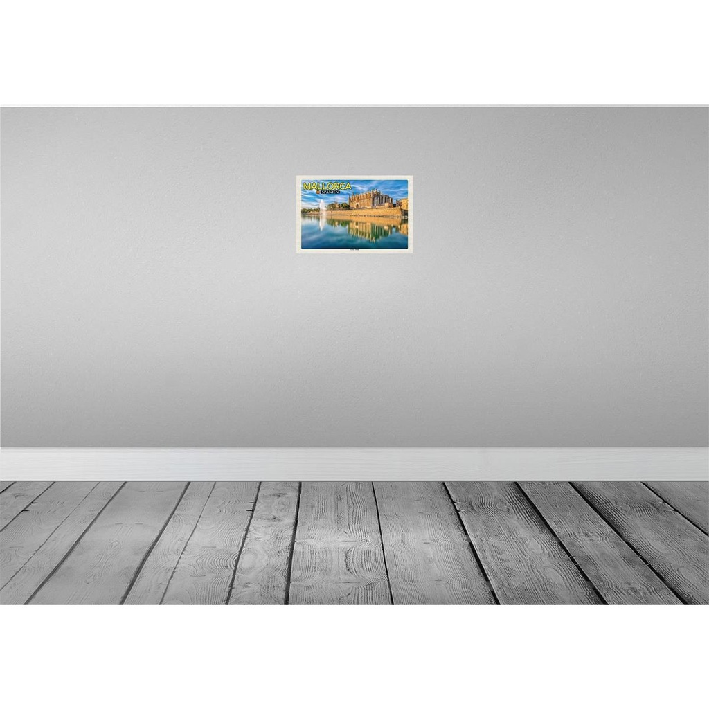 [LA-135387] Blechschild 20x30 cm Mallorca Spanien Urlaub La Seu Palma Kathedrale Bildmotiv Reisemotiv Abenteuer Reisen Bild 2