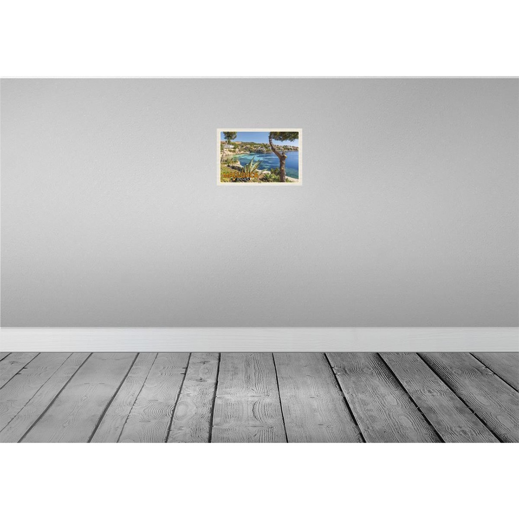 [LA-135399] Blechschild 20x30 cm Mallorca Spanien Strand Meer Stadt Bildmotiv Reisemotiv Abenteuer Reisen Urlaub Bild 2