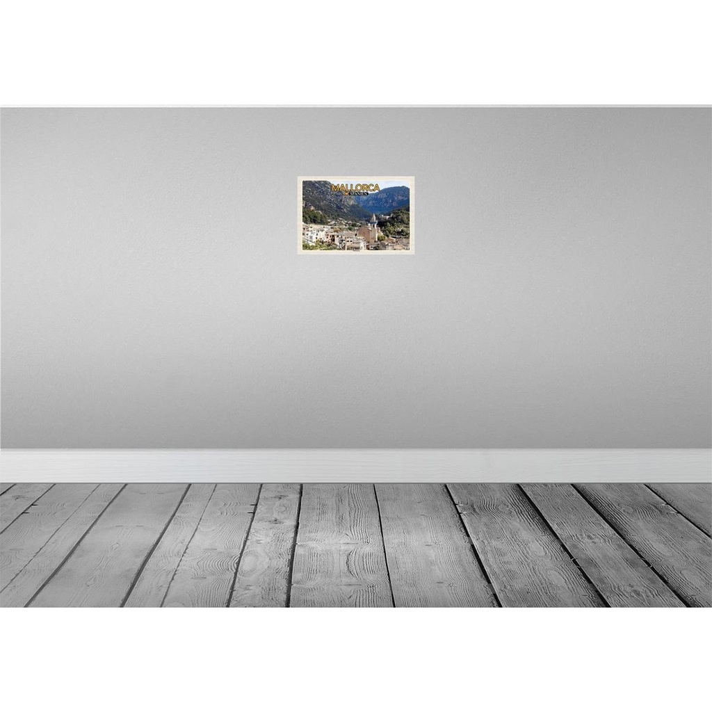 [LA-135401-H] Holzschild 20x30 cm Mallorca Spanien Valldemossa Gemeinde Bildmotiv Reisemotiv Europa Bild 2