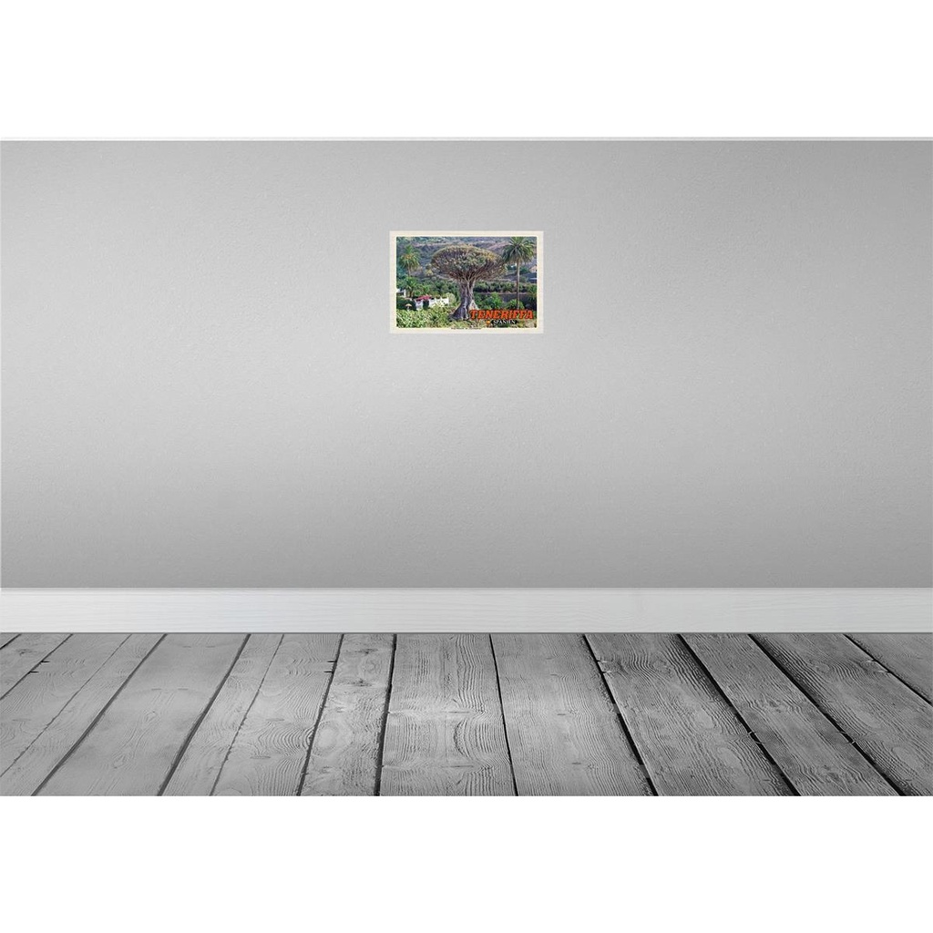[LA-135405] Blechschild 20x30 cm Teneriffa Drago Milenario-Tausendjährige Bildmotiv Reisemotiv Abenteuer Reisen Urlaub Bild 2