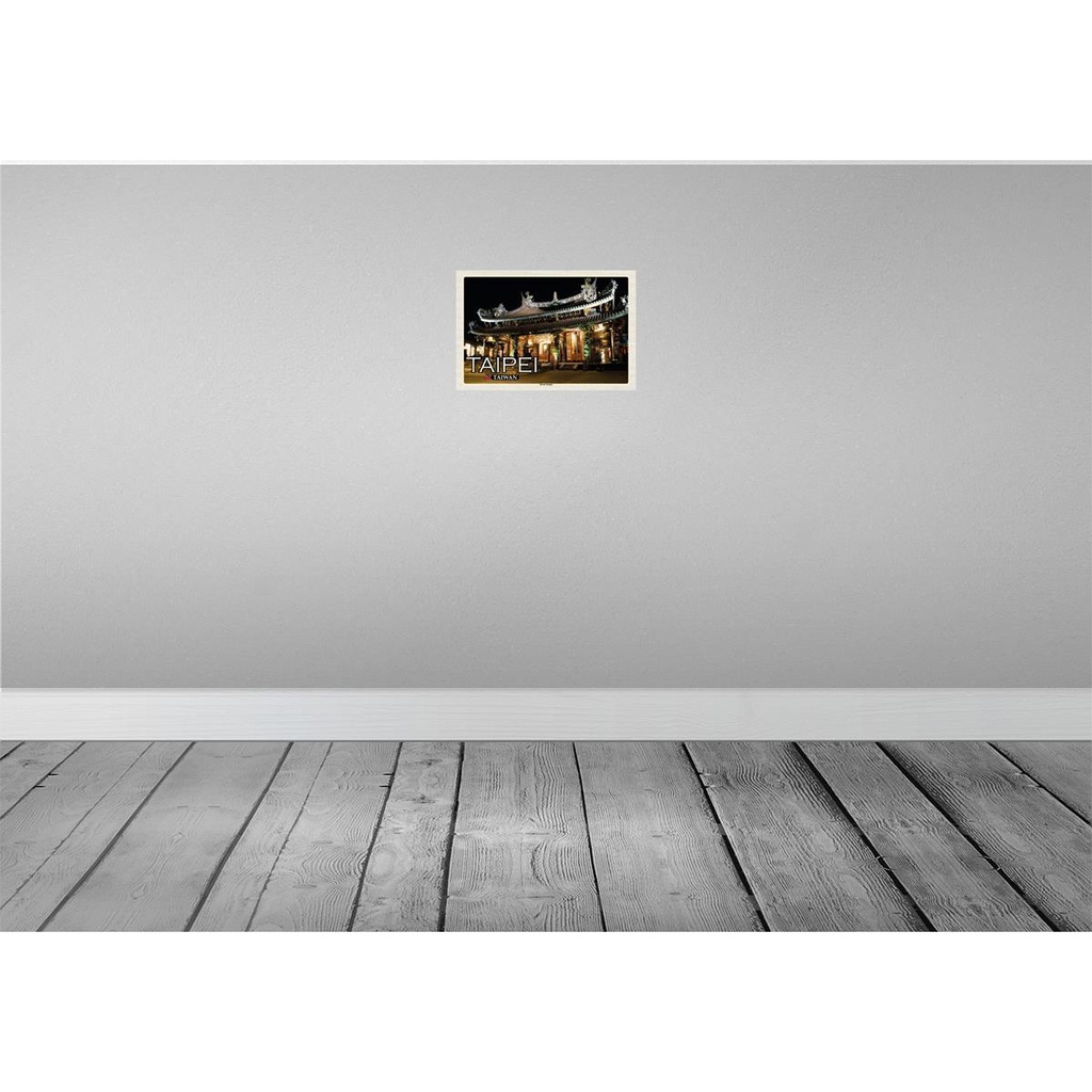[LA-135423] Blechschild 20x30 cm Taipei Taiwan Baoan Tempel Bildmotiv Reisemotiv Abenteuer Reisen Urlaub Bild 2