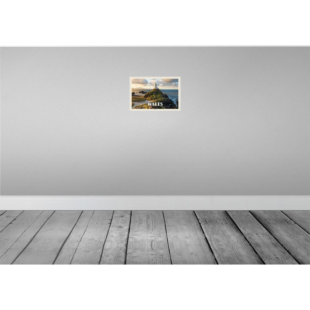 [LA-135433-H] Holzschild 20x30 cm Wales United Kingdom Anglesey Insel Meer Bildmotiv Reisemotiv Europa Bild 2