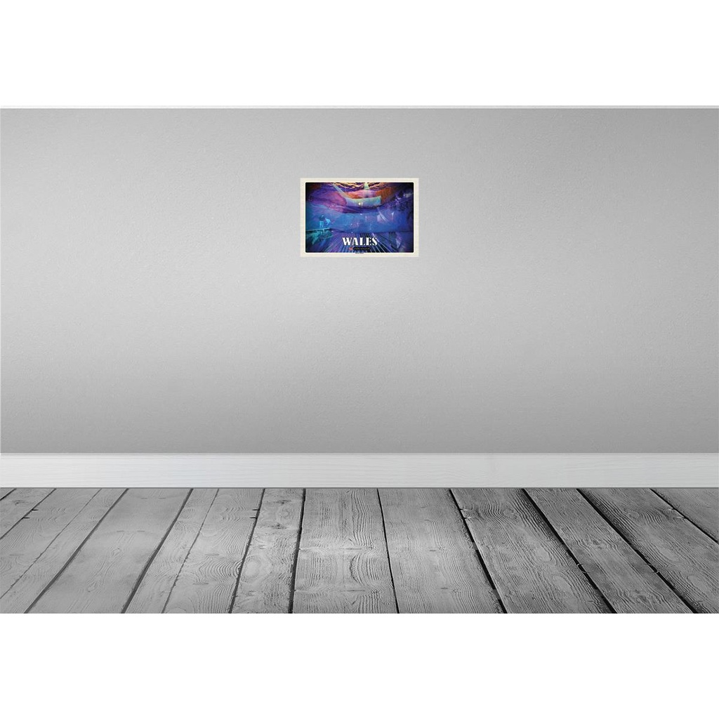 [LA-135434-H] Holzschild 20x30 cm Wales United Kingdom Bounce Below Bildmotiv Reisemotiv Europa Bild 2