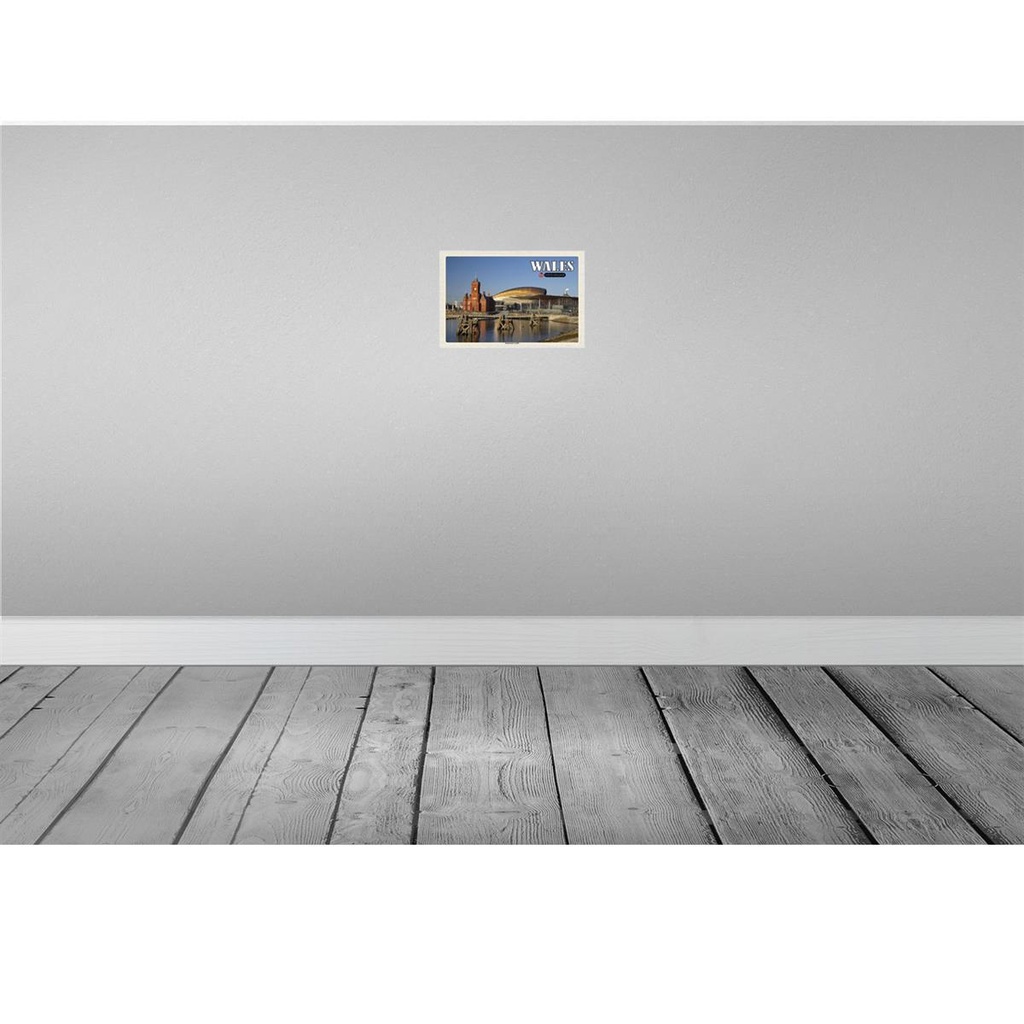 [LA-135439-H] Holzschild 20x30 cm Wales United Kingdom Hauptstadt Cardiff Bildmotiv Reisemotiv Europa Bild 2