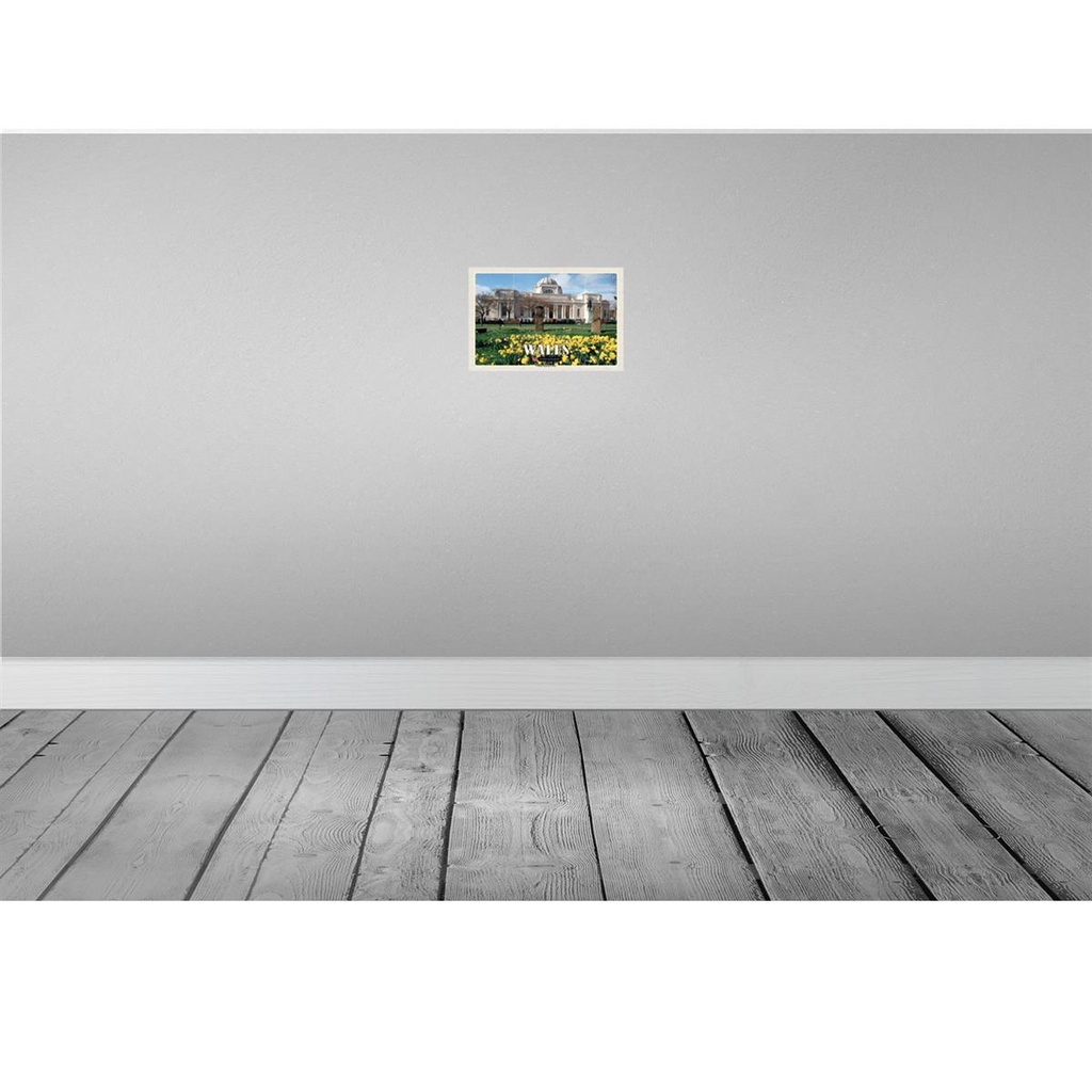 [LA-135445-H] Holzschild 20x30 cm Wales United Kingdom Museum Cardiff Bildmotiv Reisemotiv Europa Bild 2