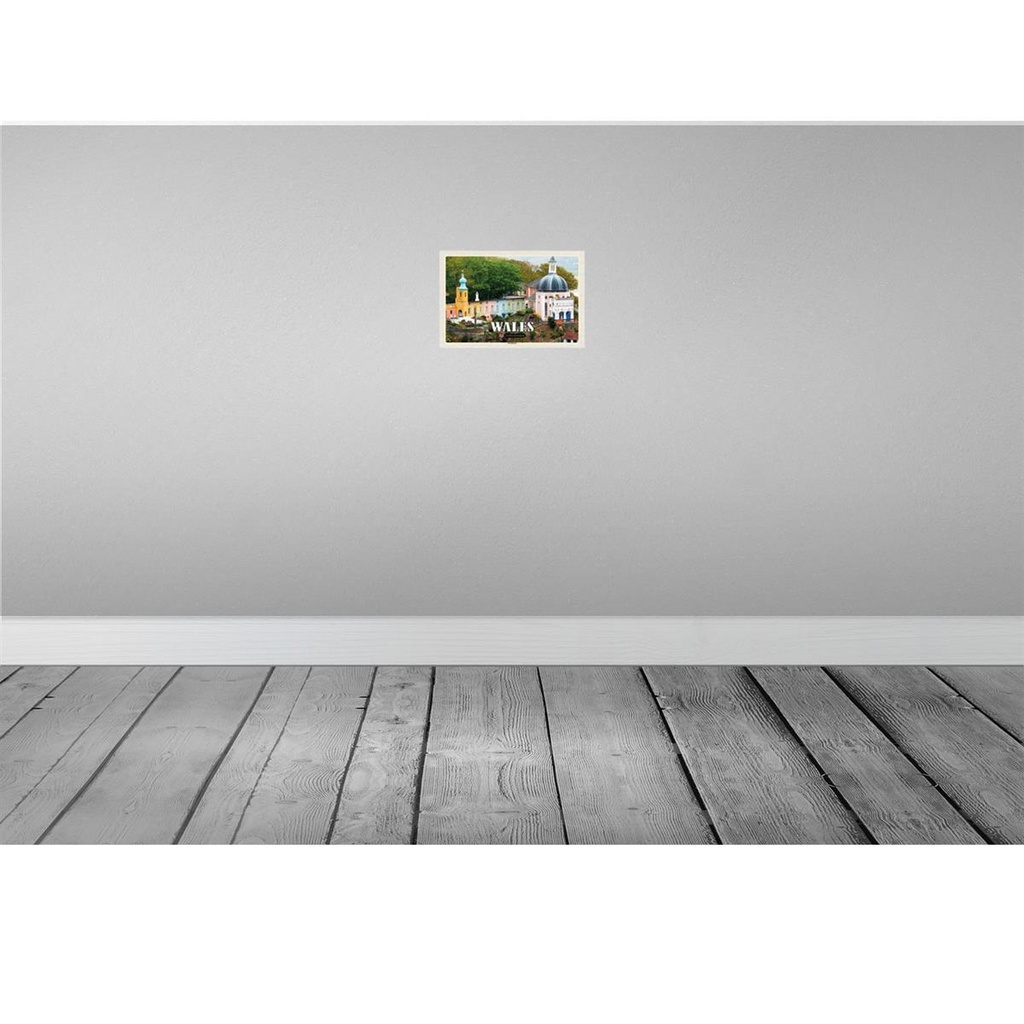[LA-135447] Blechschild 20x30 cm Wales United Kingdom Portmeirion Bildmotiv Reisemotiv Abenteuer Reisen Urlaub Bild 2