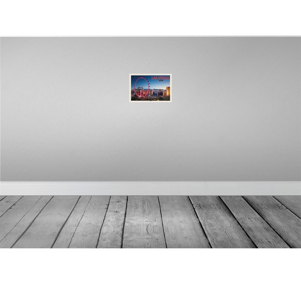 [LA-135470] Blechschild 20x30 cm Las Vegas Urlaub USA The Linq Riesenrad Bildmotiv Reisemotiv Abenteuer Reisen Bild 2