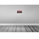 [LA-135479-H] Holzschild 20x30 cm Los Angeles Skyline Berge Wolkenkratzer Bildmotiv Reisemotiv Amerika USA Bild 2