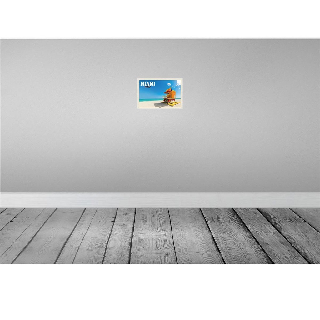 [LA-135481-H] Holzschild 20x30 cm Miami USA Strand Meer Urlaub Bildmotiv Reisemotiv Amerika Bild 2