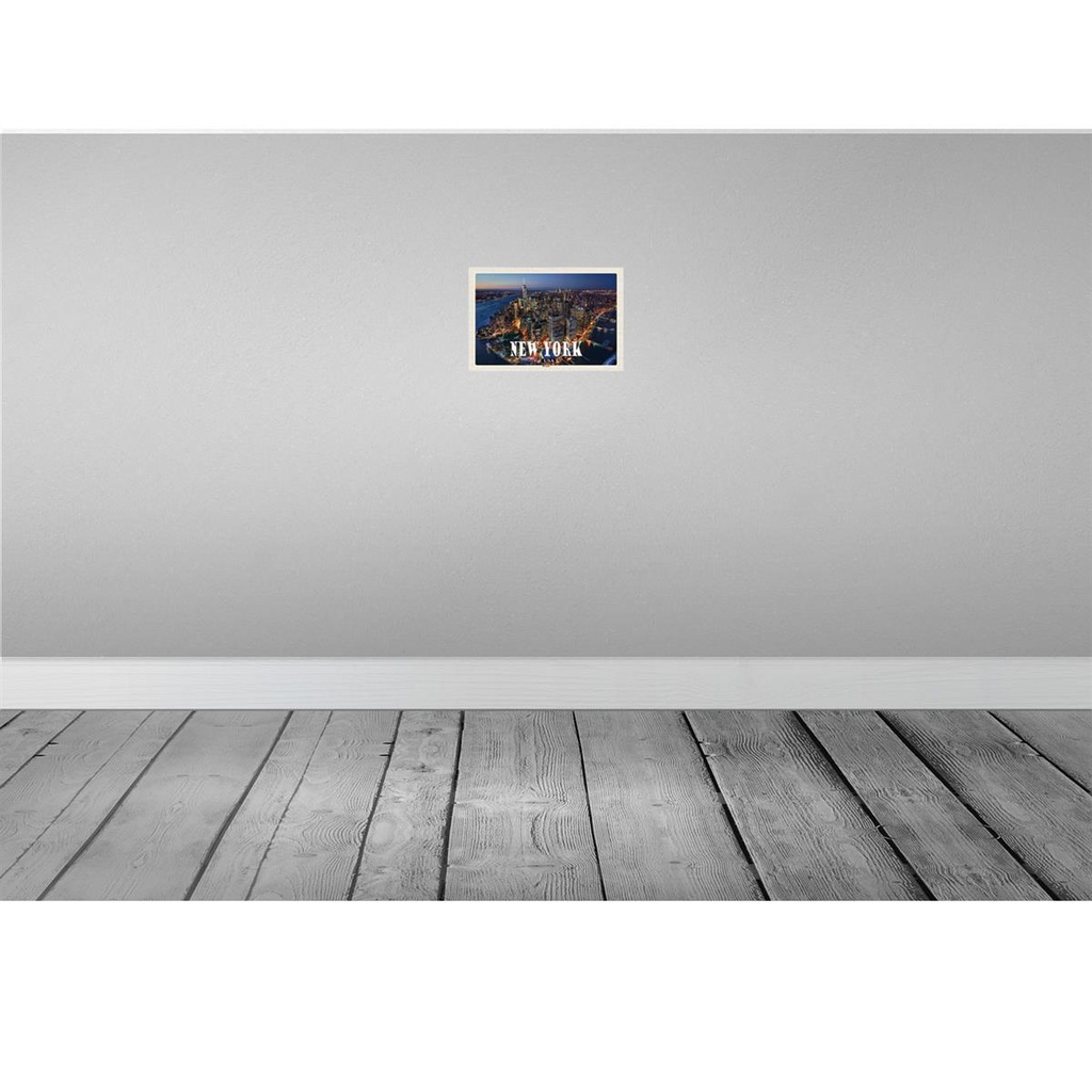 [LA-135485] Blechschild 20x30 cm New York Urlaub USA Big Apple Hochhäuser Bildmotiv Reisemotiv Abenteuer Reisen Bild 2