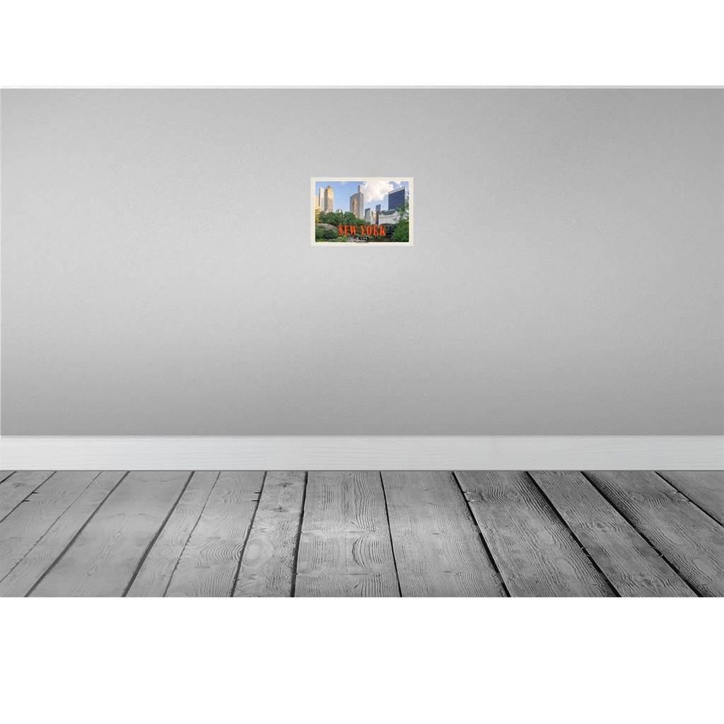 [LA-135488-H] Holzschild 20x30 cm New York Reisemotiv Amerika USA Central Park - The Pond See Bildmotiv Bild 2