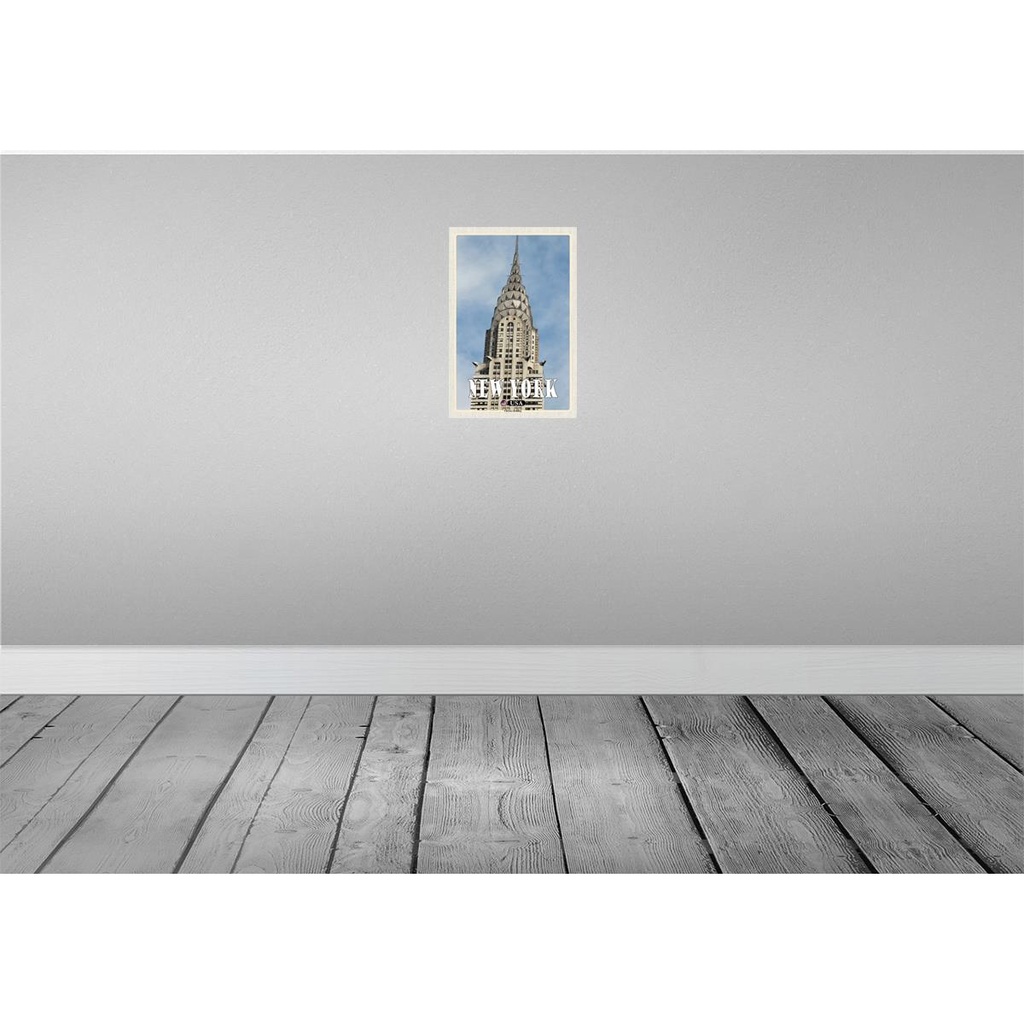 [LA-135489-H] Holzschild 30x20 cm New York Building Wolkenkratzer Bildmotiv Reisemotiv Amerika USA Bild 2