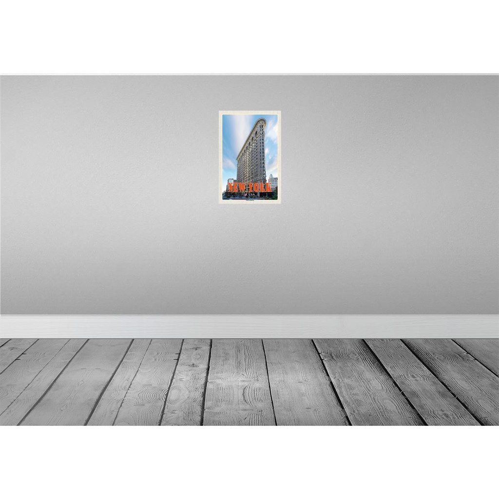 [LA-135493-H] Holzschild 30x20 cm New York USA Flatiron Building Bildmotiv Reisemotiv Amerika Bild 2