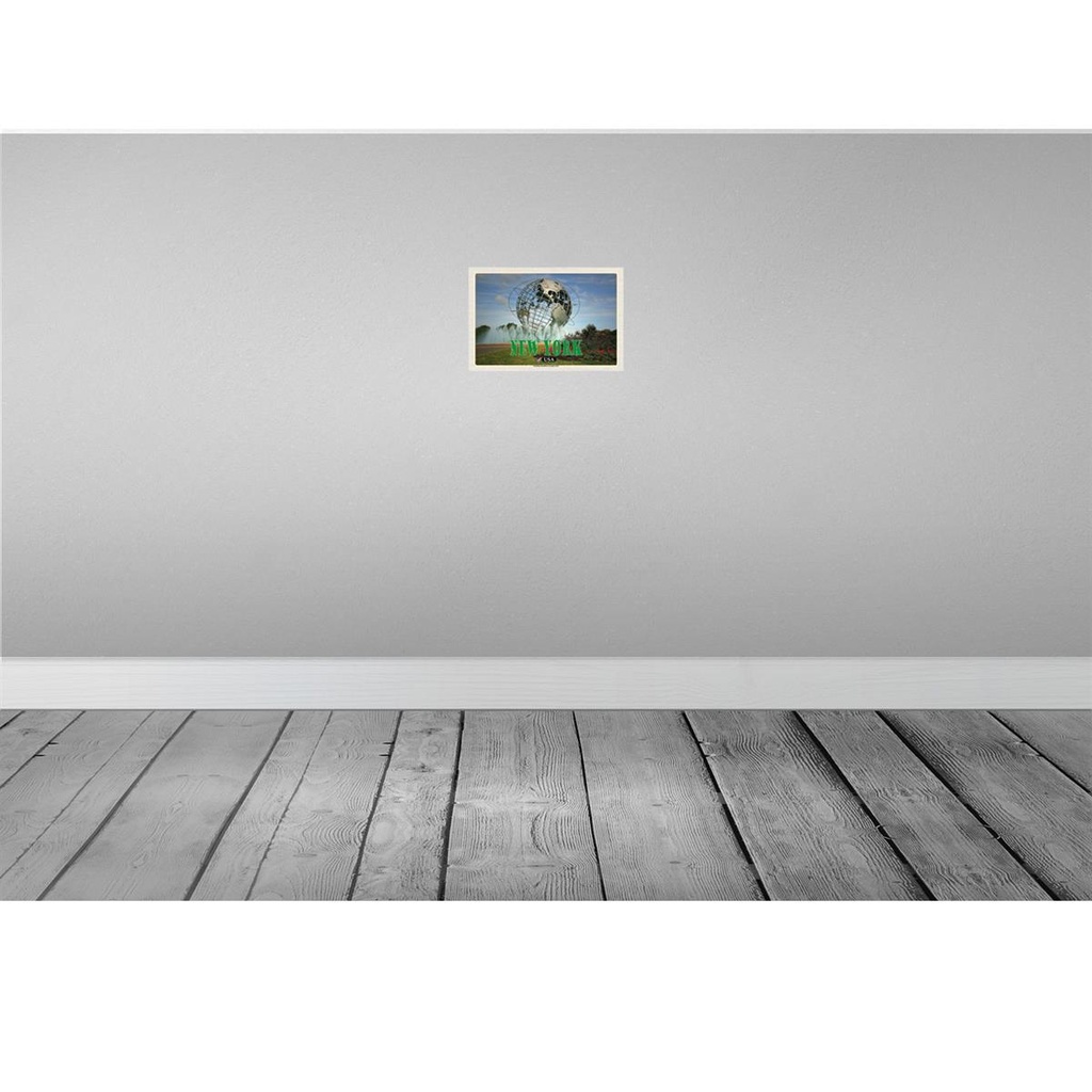 [LA-135494-H] Holzschild 20x30 cm New York USA Flushing Meadows-Corona Park Bildmotiv Reisemotiv Amerika Bild 2