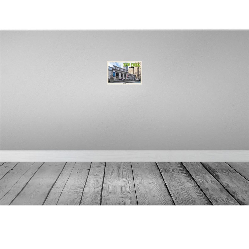 [LA-135502] Blechschild 20x30 cm New York Urlaub USA Public Library Bibliothek Bildmotiv Reisemotiv Abenteuer Reisen Bild 2