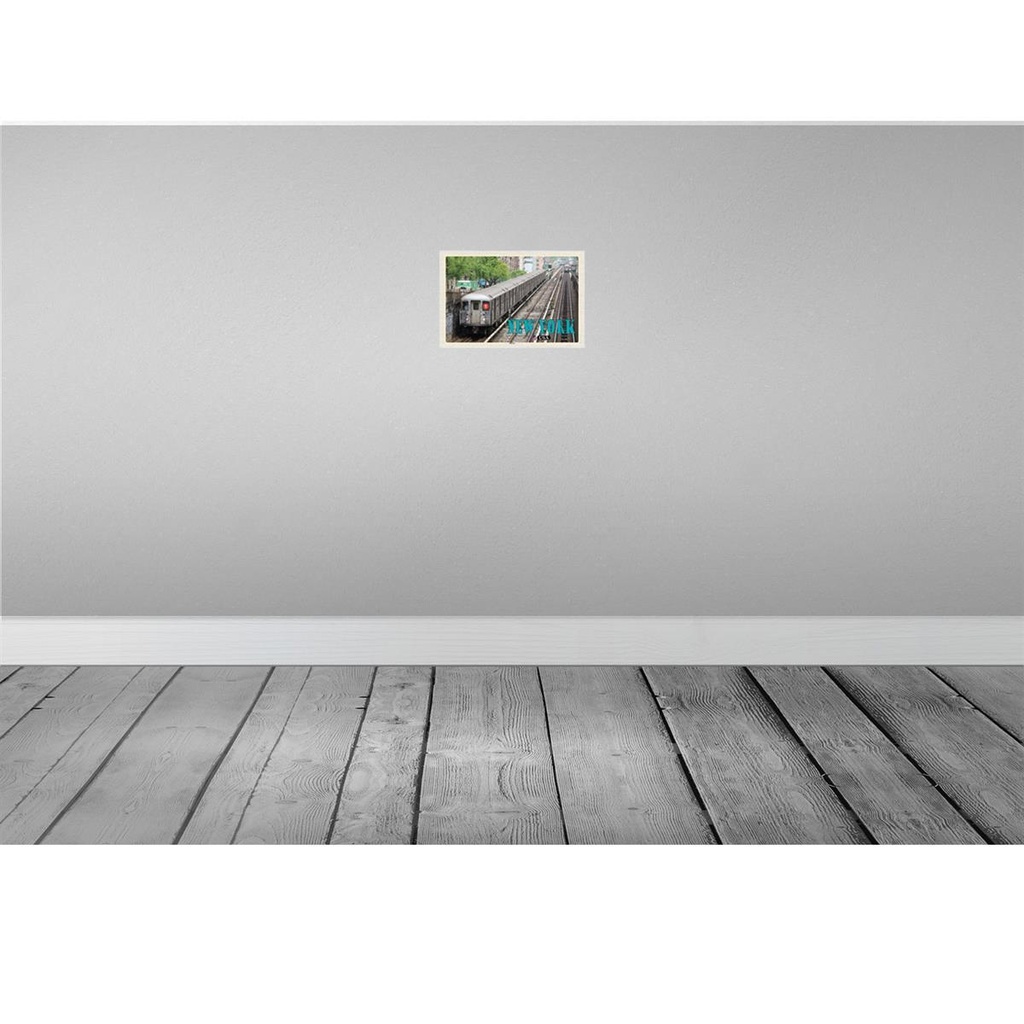 [LA-135509-H] Holzschild 20x30 cm New York USA Subway U-Bahn tin Bildmotiv Reisemotiv Amerika Bild 2