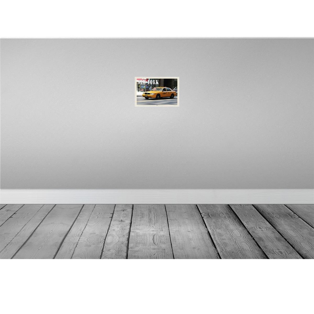 [LA-135510-H] Holzschild 20x30 cm New York USA Taxi Straßen Bildmotiv Reisemotiv Amerika Bild 2