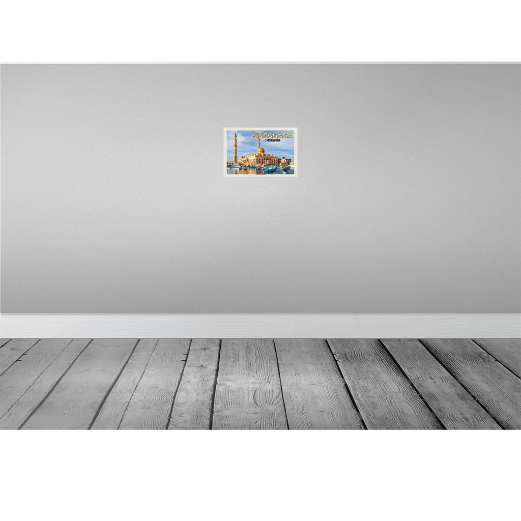 [LA-135539] Blechschild 20x30 cm Hurghada Ägypten Urlaub Abdel Moneim Riad Moschee Bildmotiv Reisemotiv Abenteuer Reisen Bild 2