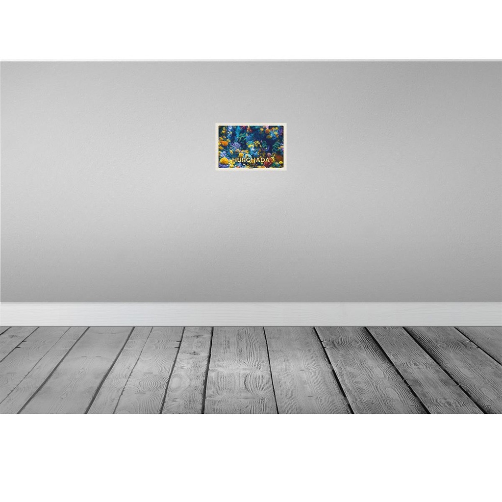 [LA-135544] Blechschild 20x30 cm Hurghada Ägypten Korallenriff Fische Bildmotiv Reisemotiv Abenteuer Reisen Urlaub Bild 2