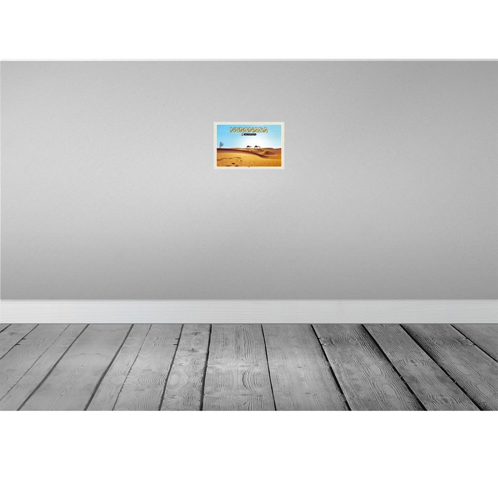 [LA-135545] Blechschild 20x30 cm Hurghada Ägypten Wüste Kamele Bildmotiv Reisemotiv Abenteuer Reisen Urlaub Bild 2
