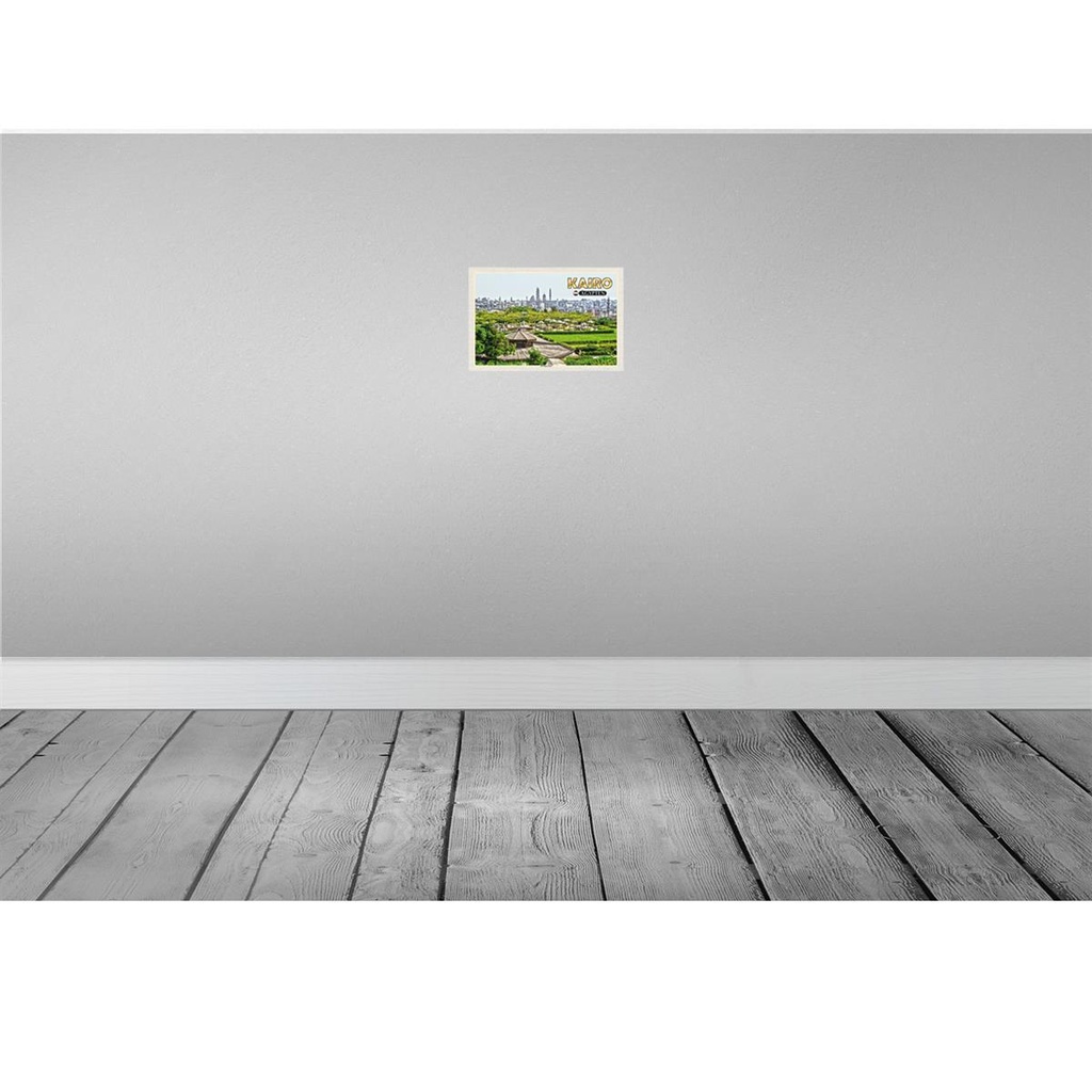 [LA-135546-H] Holzschild 20x30 cm Kairo Ägypten Al'Azhar Park Bildmotiv Reisemotiv Straße Stadt Bild 2