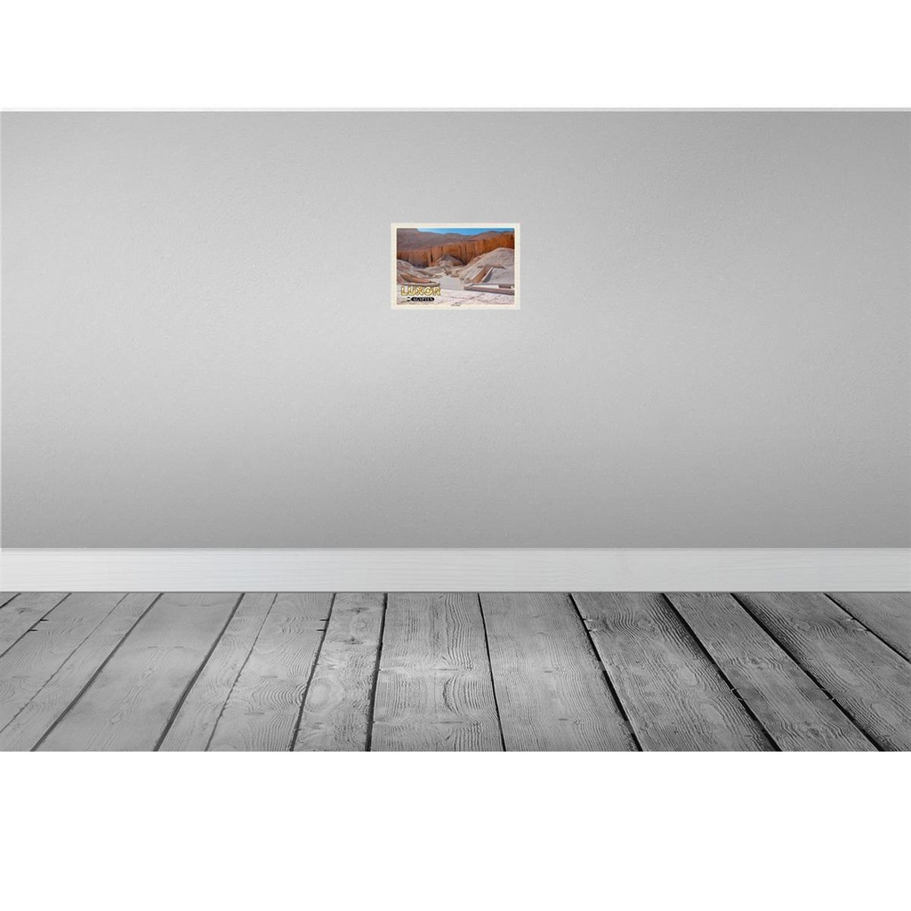 [LA-135556-H] Holzschild 20x30 cm Luxor Ägypten Tal der Könige Bildmotiv Reisemotiv Straße Stadt Bild 2