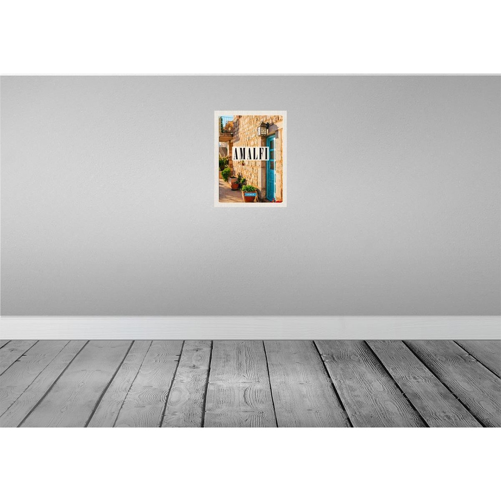 [LA-136095] Blechschild 40x30 cm Amalfi ItalyReiseland Bildmotiv Reisemotiv Abenteuer Reisen Europa Urlaub Bild 2